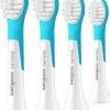 Philips Tandbørstehoveder > Sonicare For Kids Tandbørstehoved 4 stk, Hvid/Aqua