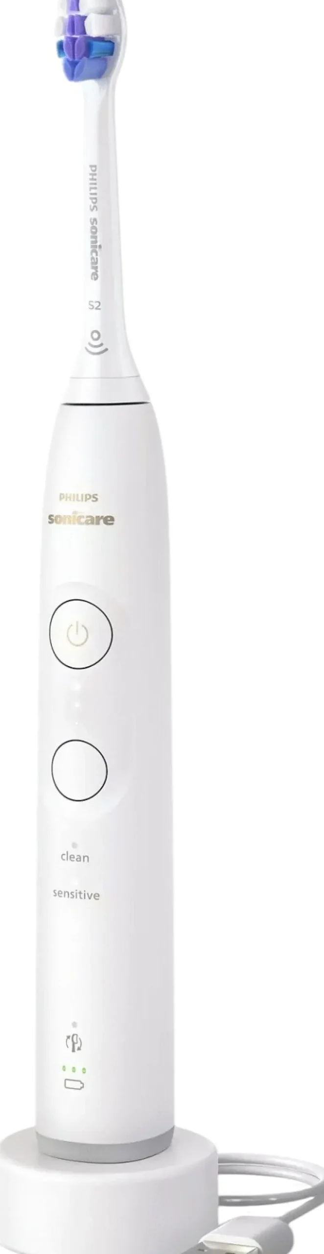 Outlet Sonicare Series 6100 Elektrisk Tandbørste, Hvid Elektriske Tandbørster