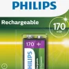 Discount Philips 9V-batteri 170 mAh Genopladelig