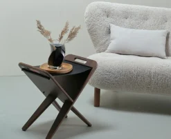 Outlet Piet Hein Klaburet H63 cm, Valnød/ Sort