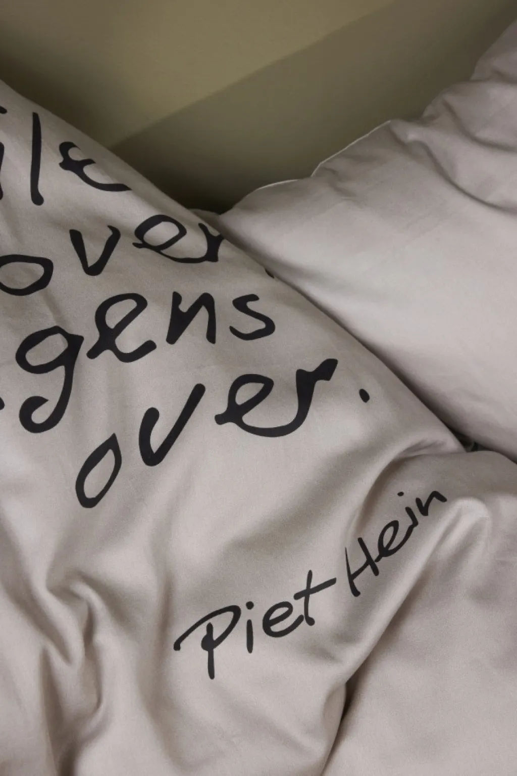 Outlet Sengesæt Husk At Smile , Soft Grey Soveværelse|Soveværelsestekstiler