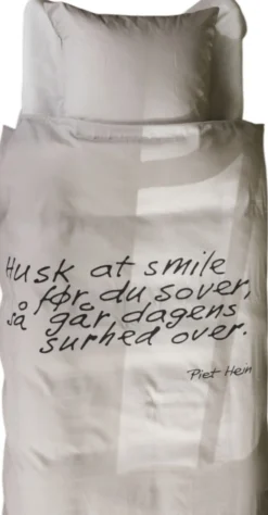 Online Sengesæt Husk At Smile , Soft Grey Soveværelse|Soveværelsestekstiler