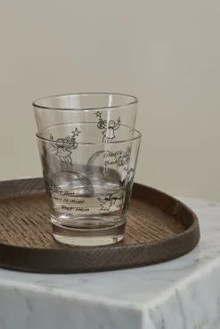 Piet Hein Vandglas m. Gruk Husk at elske/Af mad på fad 2 stk. 25 cl