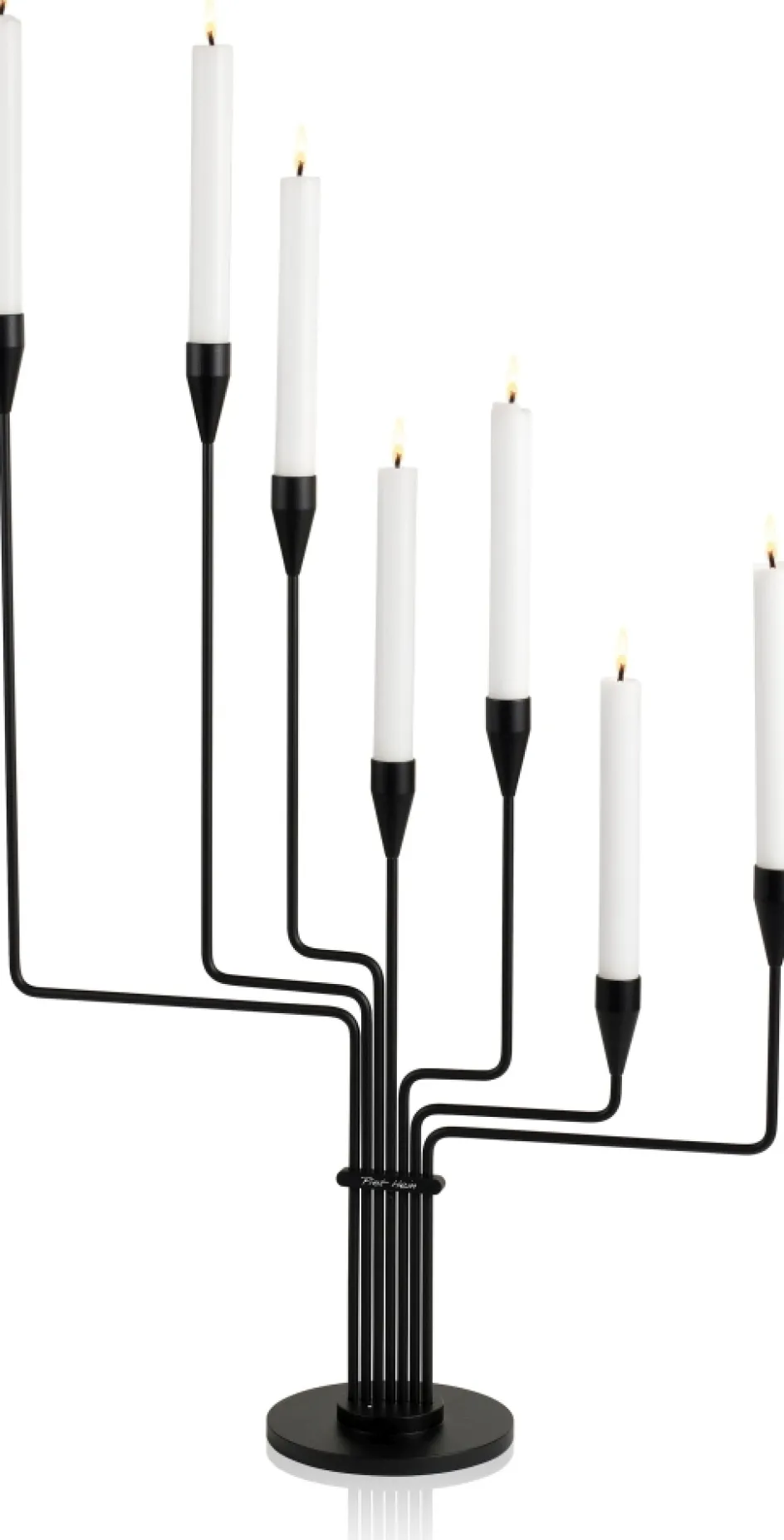 Outlet Piet Hein Lysestage Karlsvognen H63 cm, Sort
