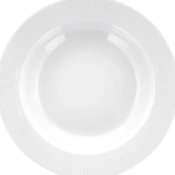 Clearance Eventail Dyb Tallerken m. Fane 22 cm, Hvid Dybe Tallerkener