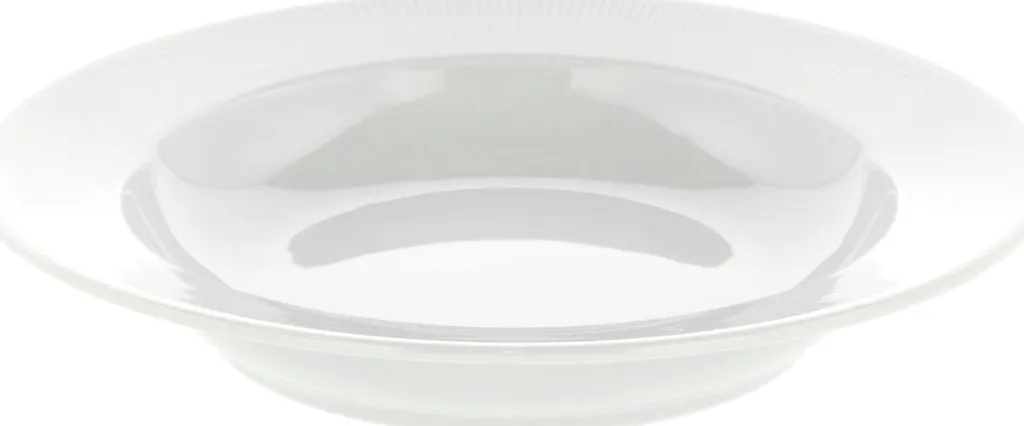 Clearance Eventail Dyb Tallerken m. Fane 22 cm, Hvid Dybe Tallerkener