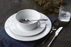 Clearance Pillivuyt Eventail Tallerken m. Fane 22 cm, Hvid