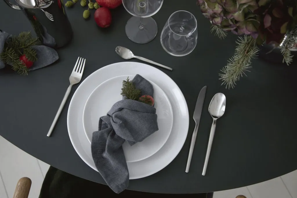 Pillivuyt Middagstallerkener > Eventail Tallerken m. Fane 28 cm, Hvid