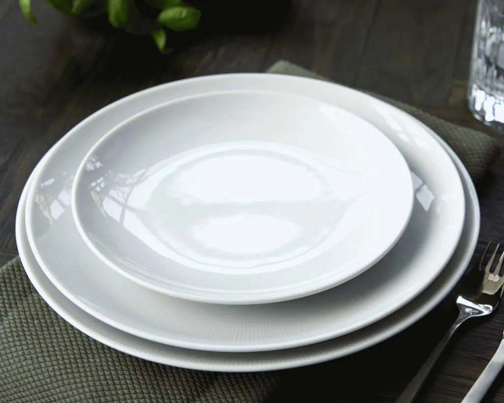 Eventail Tallerken 26,5 cm, Hvid Middagstallerkener