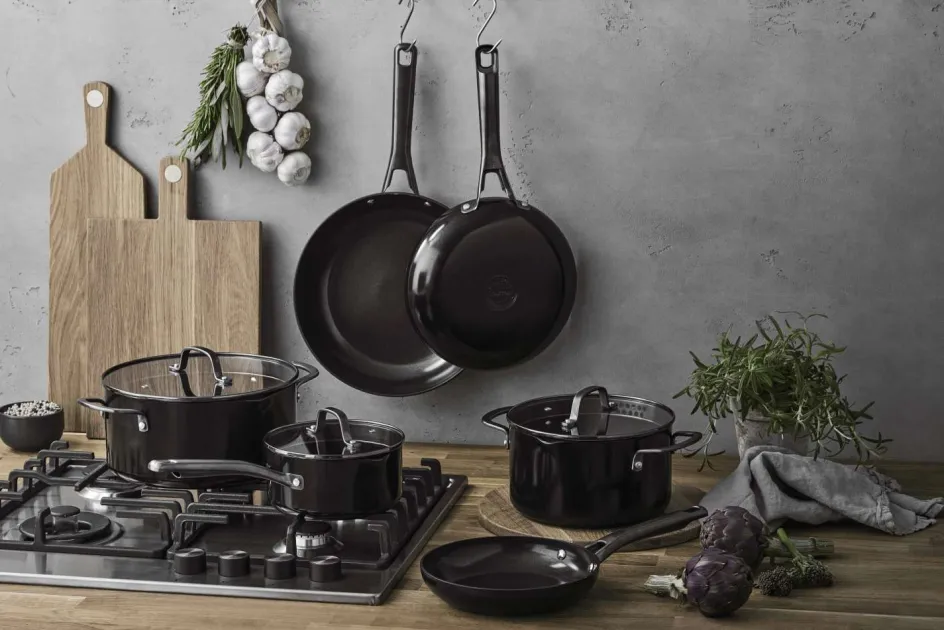 Sale Pillivuyt Gourmet Blavet Grydesæt m. Aluminium/Keramisk Belægning 6 Dele