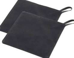 Sale Pillivuyt Gourmet Grydelap 2 stk. 20,5x20,5 cm, Sort Kanvas/Læder
