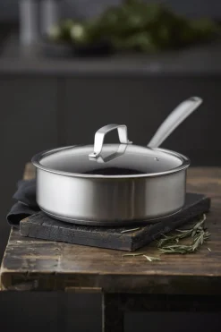 Pillivuyt Gourmet Pander > Roya Sauterpande Keramisk Non-stick 24 cm, Rustfrit Stål