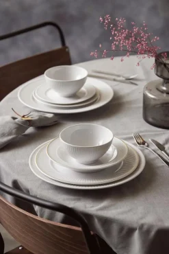 Pillivuyt Frokosttallerkener > Plissé Dyb Tallerken 22 cm,