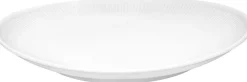 Sale Pillivuyt Plissé Oval Steaktallerken 29,5 cm, Hvid