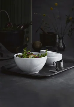 Outlet Pillivuyt Plissé Skål Ø18 cm/1 L, Hvid