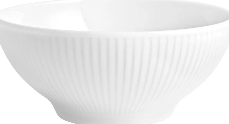 Outlet Pillivuyt Plissé Skål Ø18 cm/1 L, Hvid