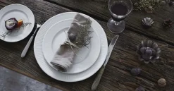 Clearance Plissé Tallerken , Hvid Frokosttallerkener