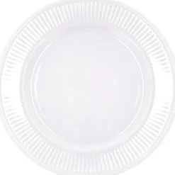 Clearance Plissé Tallerken , Hvid Frokosttallerkener