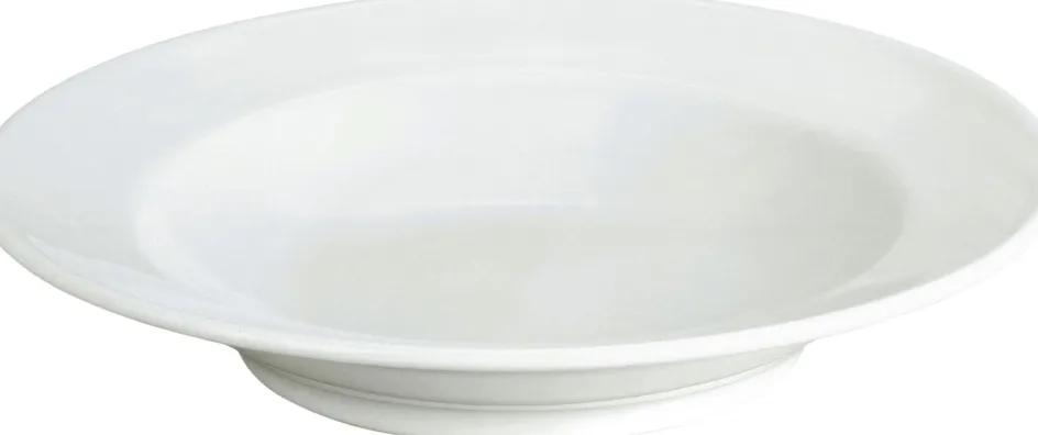 Pillivuyt Sancerre Dyb Tallerken , Hvid