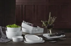 Pillivuyt Frokosttallerkener > Serie Originale Oval Steaktallerken , Hvid