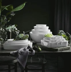 Outlet Pillivuyt Serie Originale Ovalt Fad , Hvid