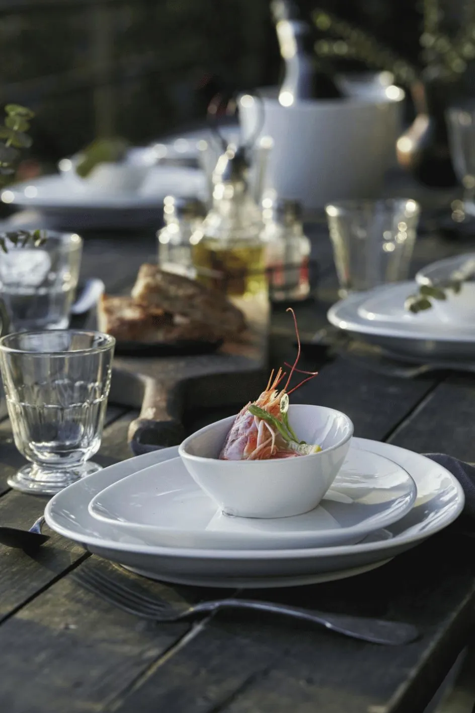New Pillivuyt Serie Originale Oval Steaktallerken , Hvid