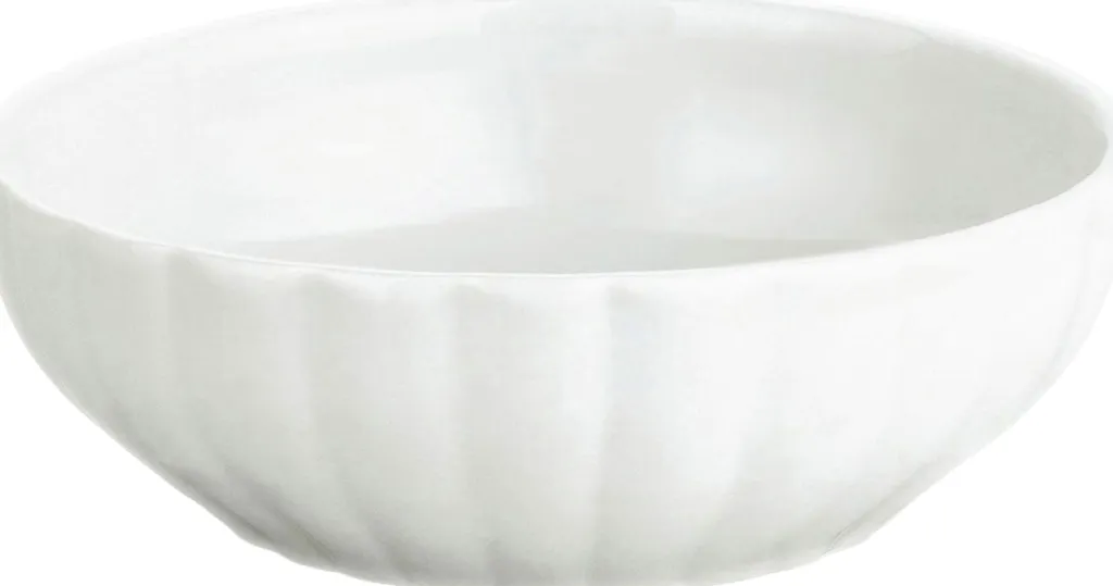 Clearance Serie Originale Bredrillet Skål Ø14 cm, Hvid Skåle|Spisestue