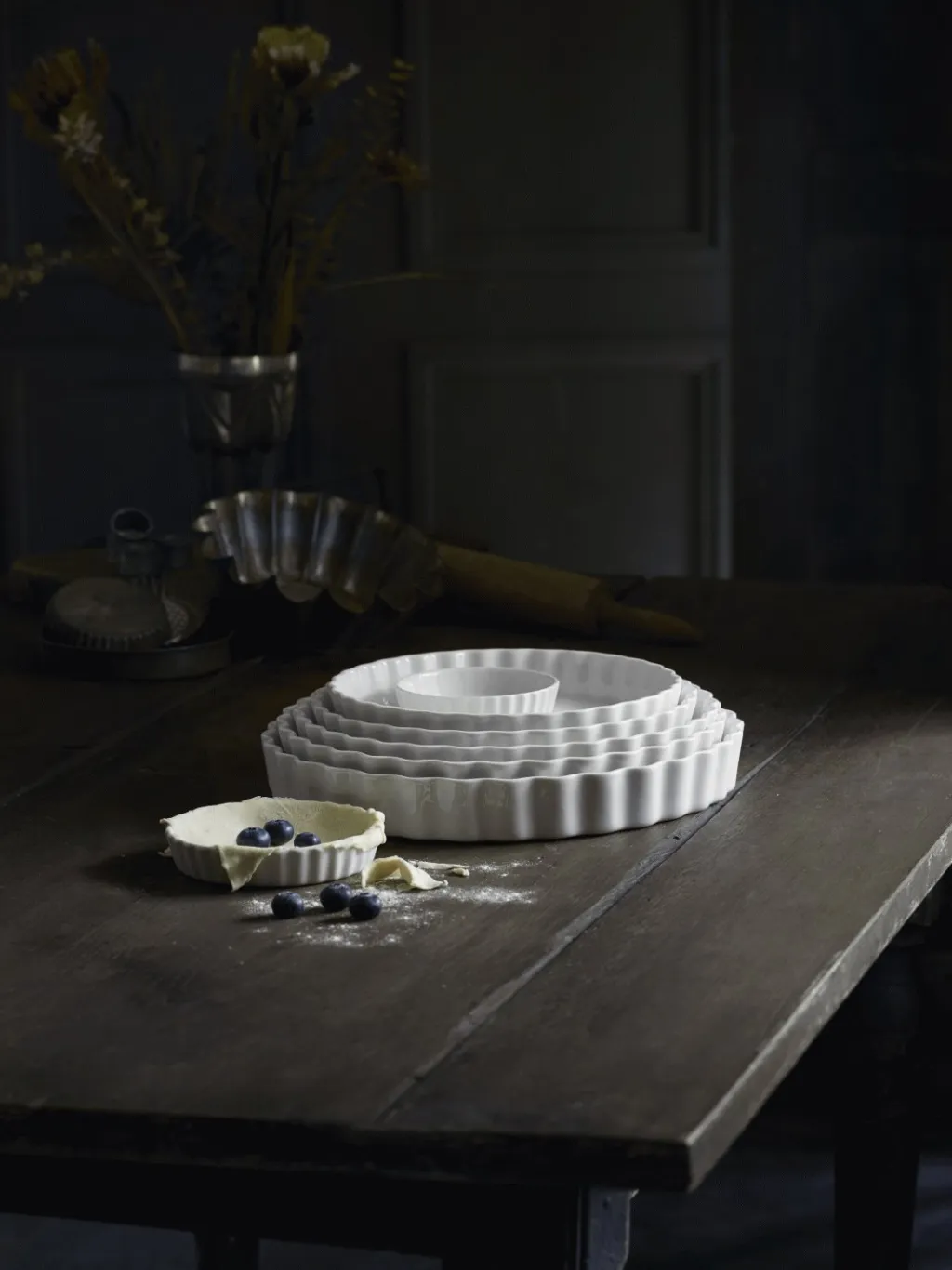 Online Serie Originale Tærteform , Hvid Spisestue|Fade