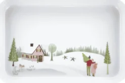 Best Pillivuyt Vinter Plissé Fad , Hvid