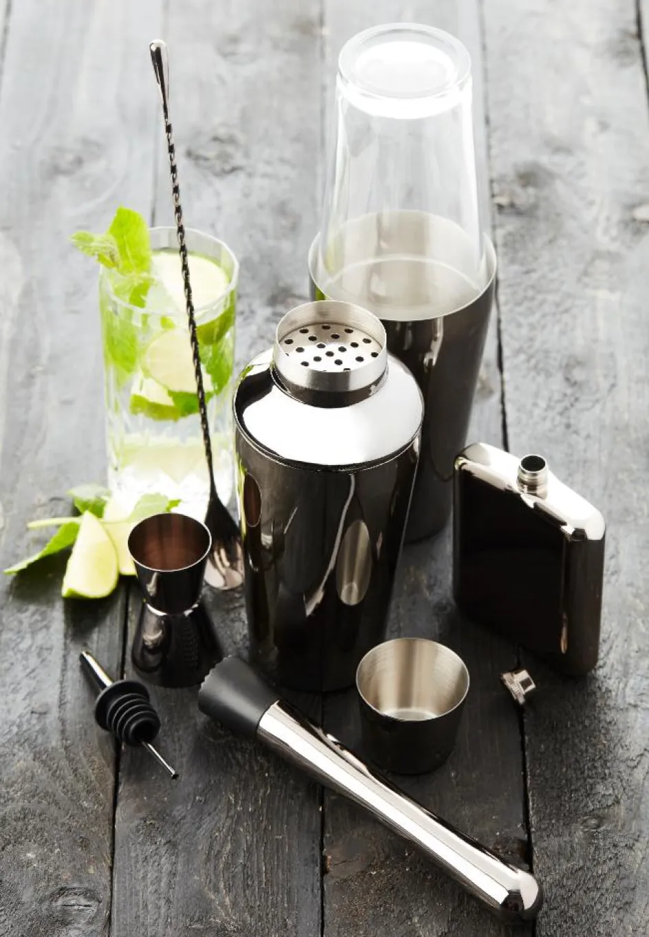 Online Point Virgule Cocktail-ske 30,5 cm, Metallisk Sort