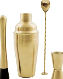 Sale Cocktailsæt 4 Dele, Rustfrit Stål/Guld Barudstyr