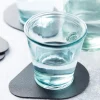 Point Virgule Glasbrikker > Glasbrik 4 stk. 12,5x10, Sort Læder