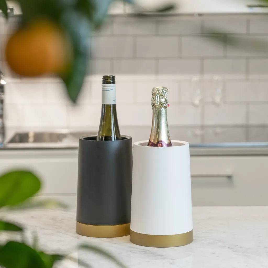 Pulltex Champagne- Og Vinkølere > Vinkøler, Sort/Guld