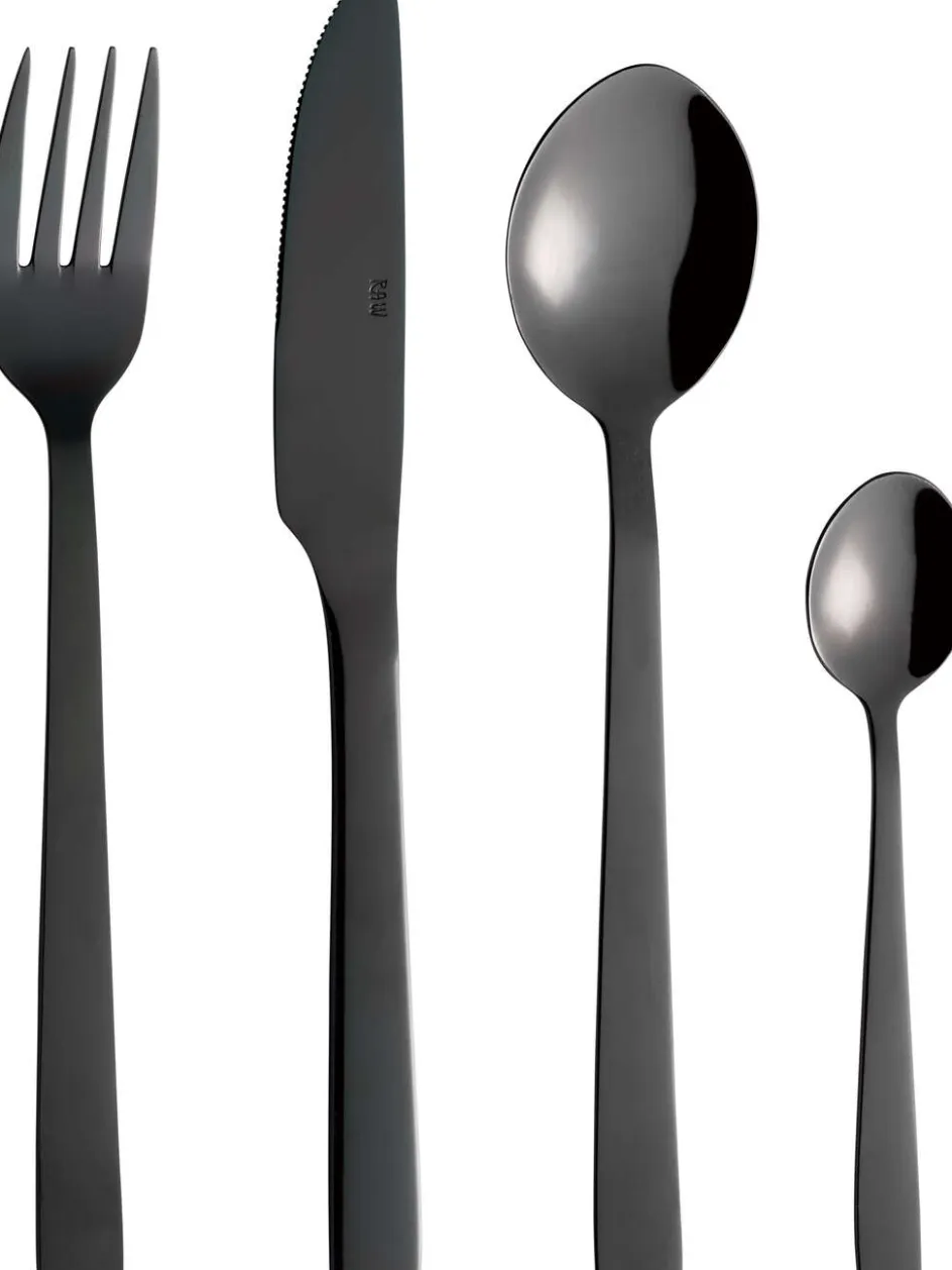 Clearance RAW Bestiksæt , Shiny Black