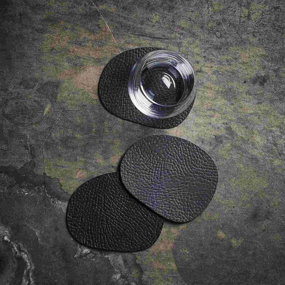 Clearance RAW Recycled Glasbrik 6 stk. 12,2x10 cm, Sort