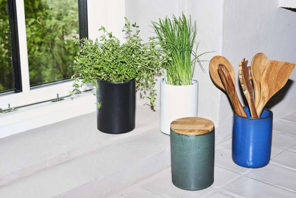 Sale Redskabskrukke m. Låg H15 cm, Opbevaring Til Køkkenet|Opbevaringskrukker Og -Glas