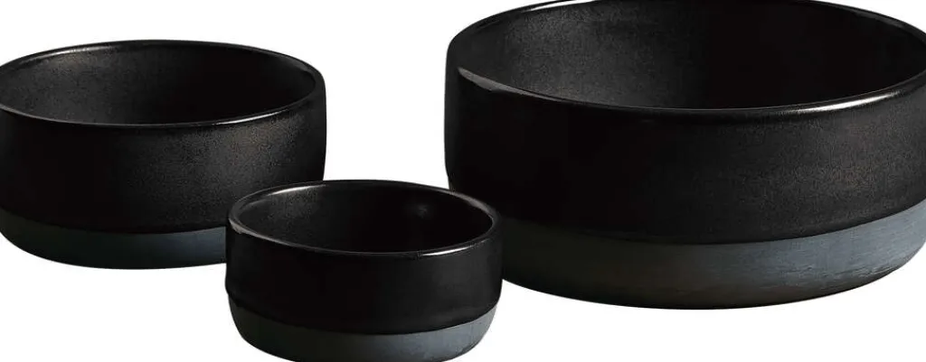 Sale Skålesæt 3 stk, Titanium Black Skåle|Spisestue