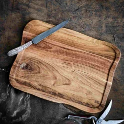 RAW Skærebrætter Og Serveringsbrætter|Spisestue > Skærebræt m. Saftrille , Teak