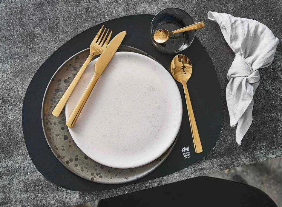 Clearance RAW Stofserviet 4 stk. 45x45 cm, Light Grey