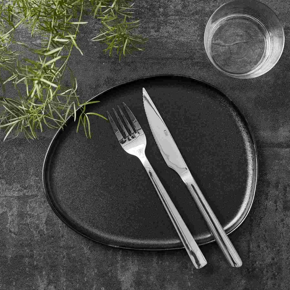 Hot RAW Tallerken , Titanium Black