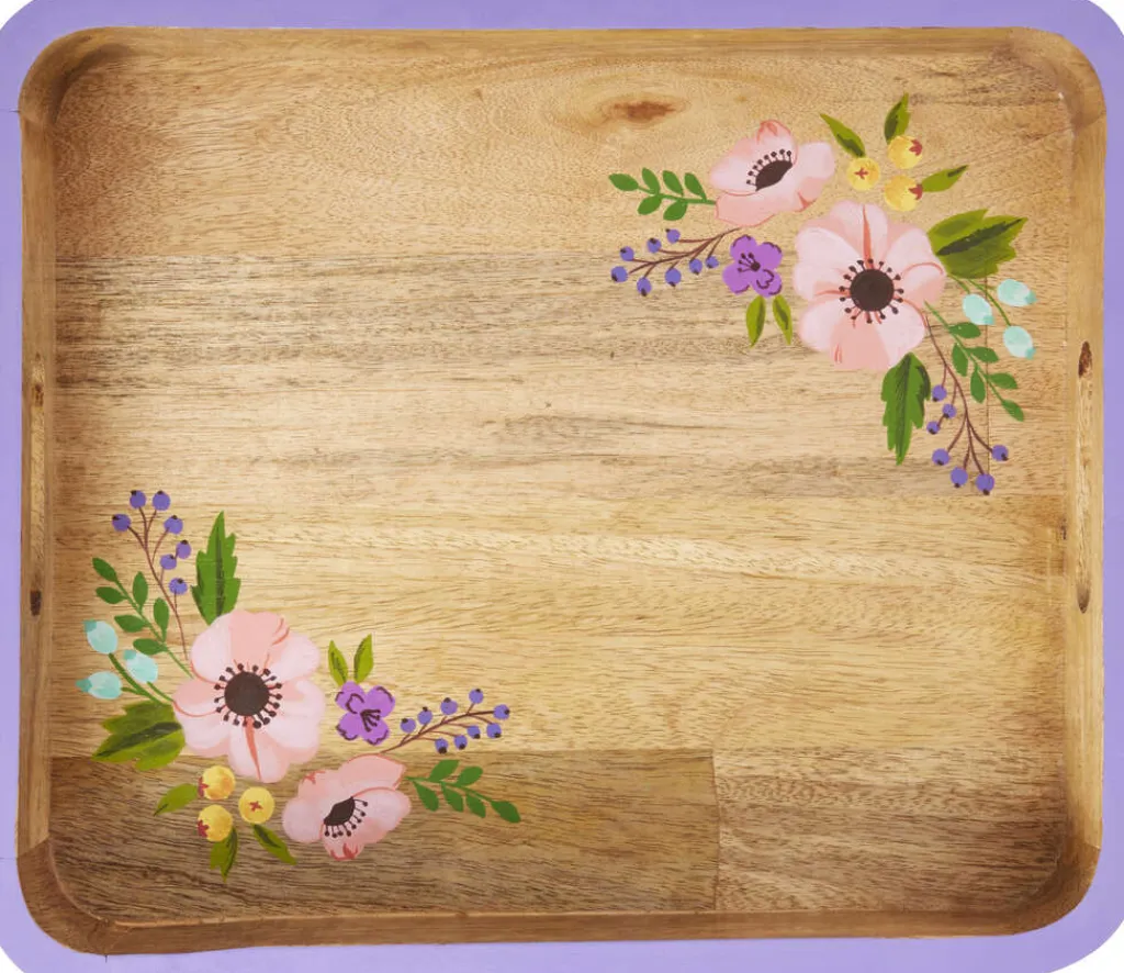 Best Bakke 34 cm, Bøgetræ/Lilla Serveringsbakker|Stue