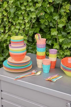 Børn RICE Tallerkensæt|Børnetallerkener > Glory Days Colors Tallerken , Multi