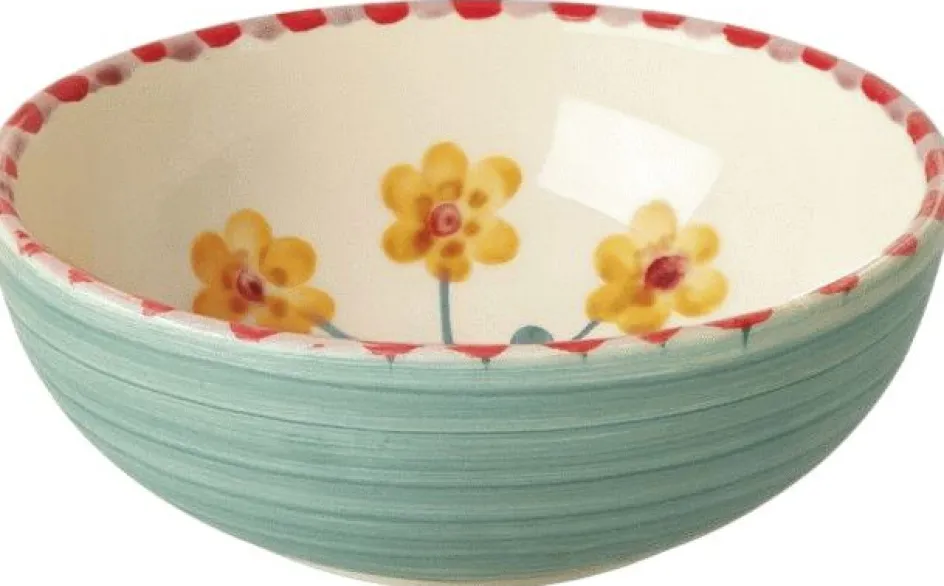 Best RICE Hand-Painted Skål Ø13,4 cm, Yellow Flower