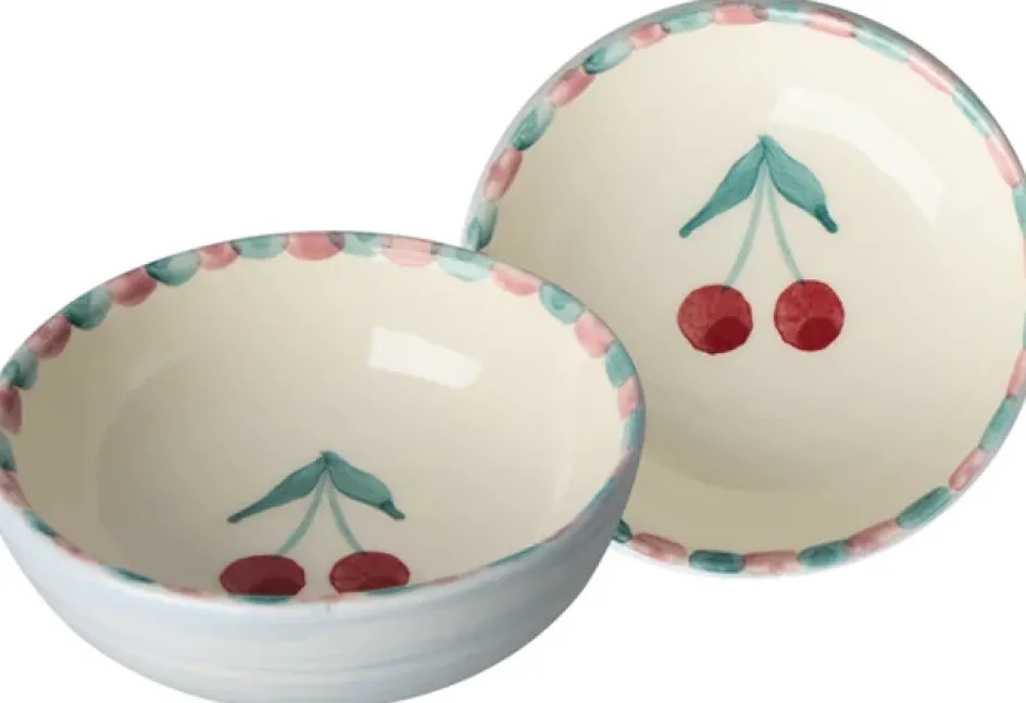 Online RICE Hand-Painted Skål , Cherries