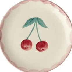 Online RICE Hand-Painted Tallerken 15 cm, Cherry