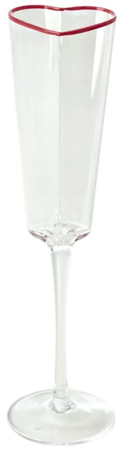 Outlet Heart Champagneglas 15,5 cl, Rød Champagneglas|Champagneglas