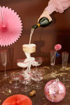 Online Heart Champagneskål 20 cl, Rød Champagneglas|Champagneglas