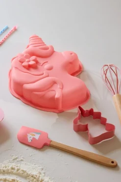 Online Bagesæt 4 Dele, Unicorn Love/Coral Børn Køkken- Og Rolleleg