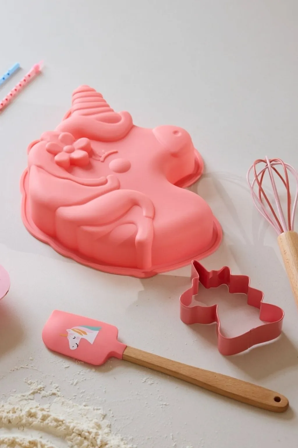 Online Bagesæt 4 Dele, Unicorn Love/Coral Børn Køkken- Og Rolleleg