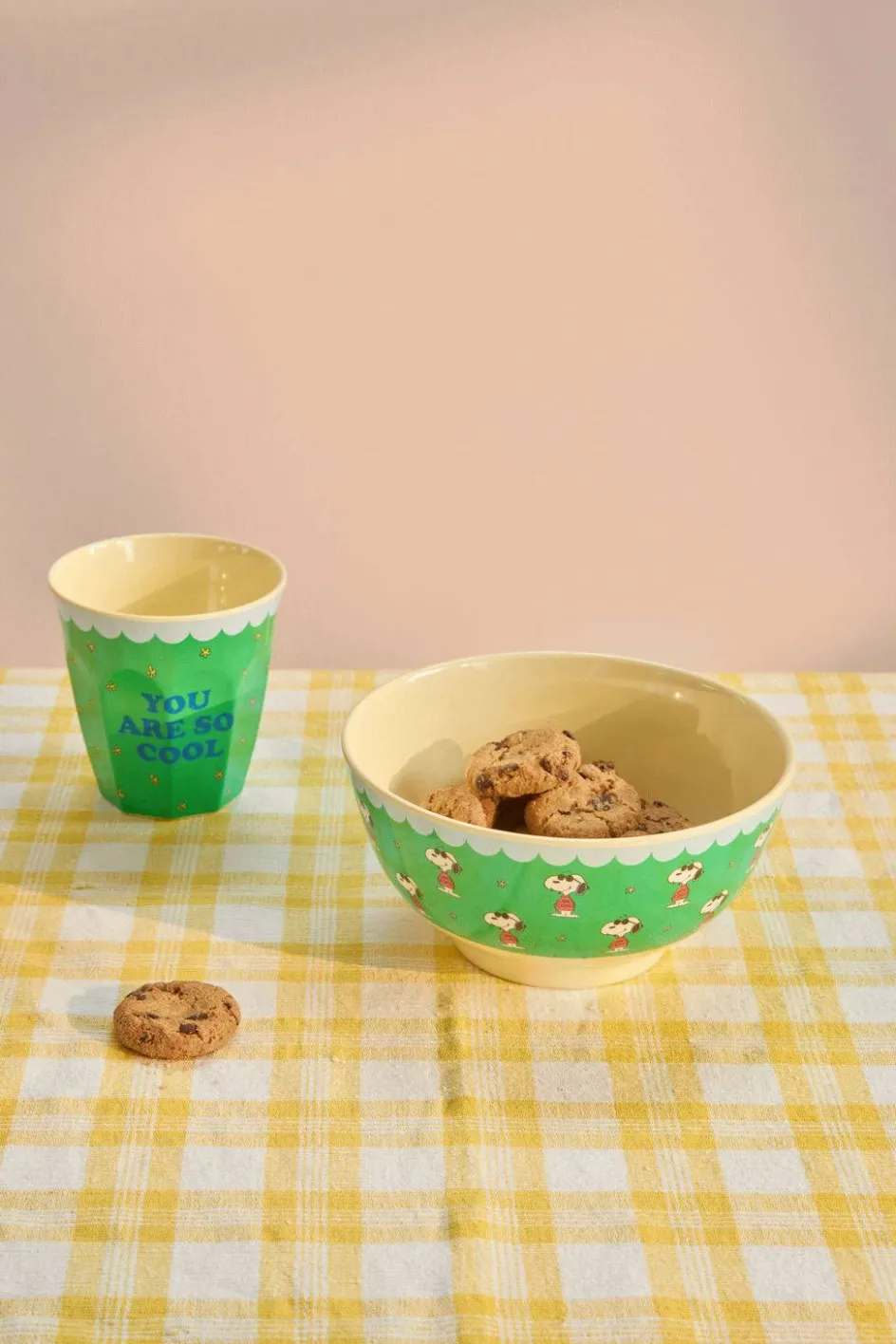 RICE KIDS Kop 25 cl, Snoopy/Grøn